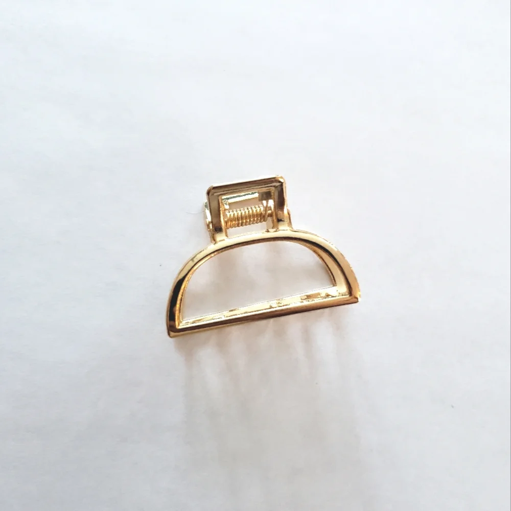 Gold Tone Metal Hair Claw Hair Clip